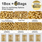 Huebeaty 6-in-1 Metallic Gold Dragees Sprinkles for Cake Decorating, 180g, Gold