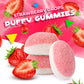 Strawberry Drops Puffy Gummies | 1 Pound Bag | Soft Candy | Chewy Pink Treats