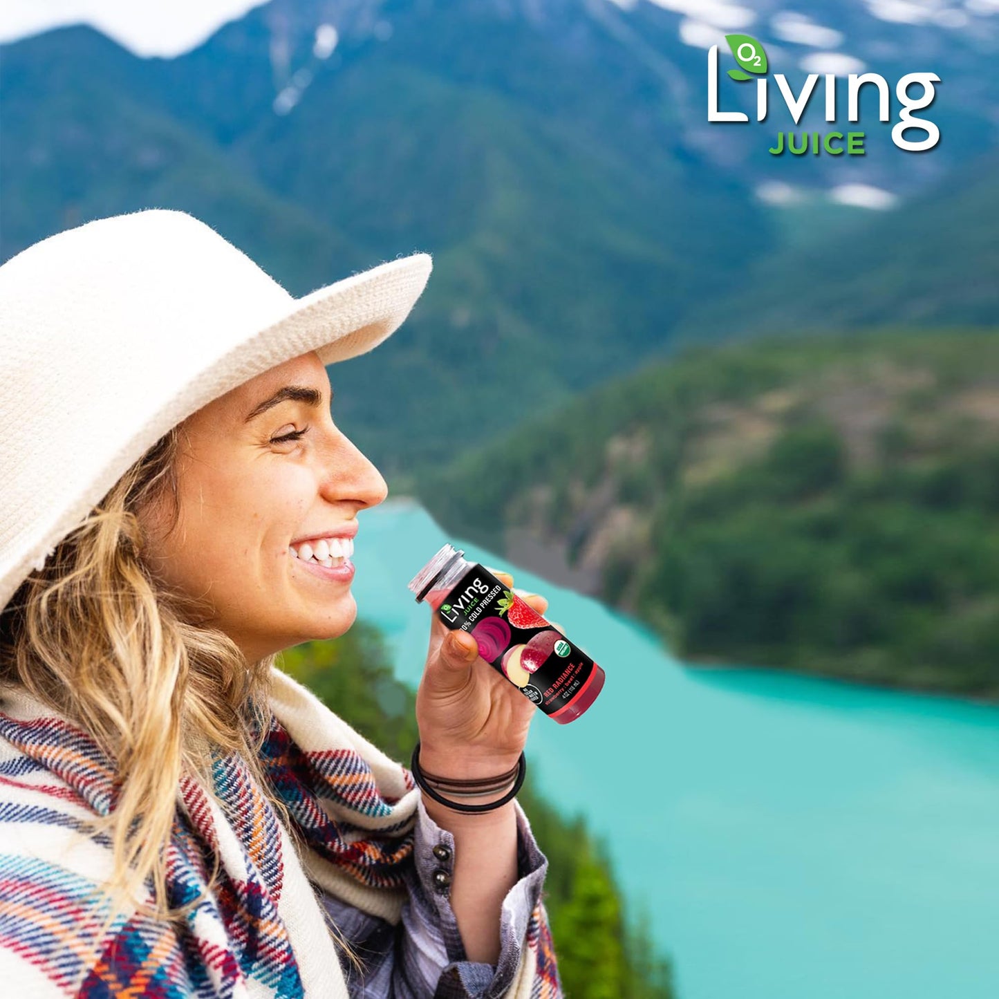 O2 Living Health Juices: Cold Pressed Juice - No Added Sugar Or Water Fresh Juices - Nutrient-Packed Fruit & Vegetable Juice, Fr