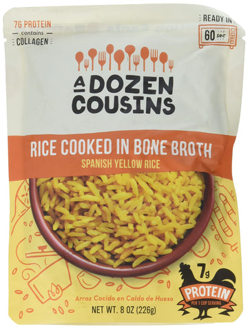 A Dozen Cousins Bone Broth Spanish Yellow Rice 8 Oz