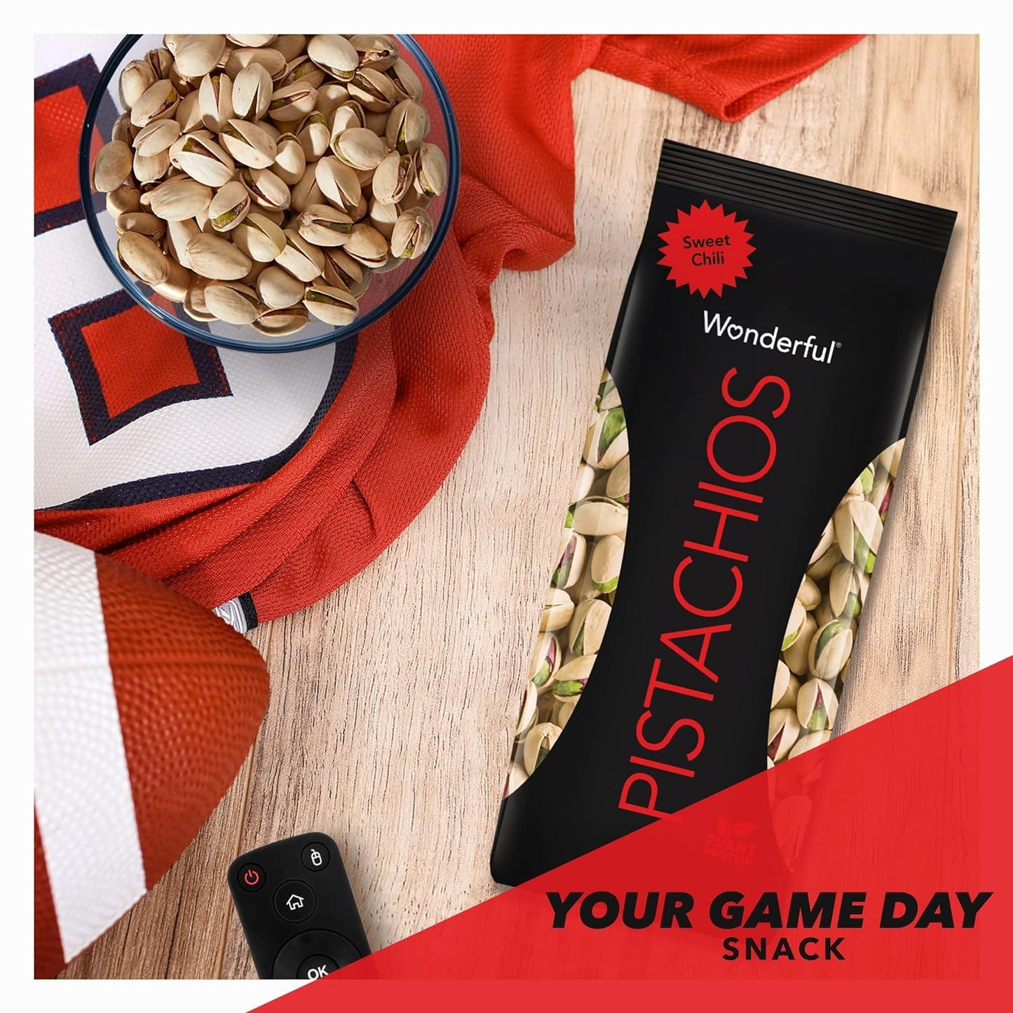 Wonderful Pistachios In Shell, Sweet Chili Flavored Nuts, 4.5 Ounce Bag (Pack of 8), Protein Snacks, Office Snacks, Healthy Snac