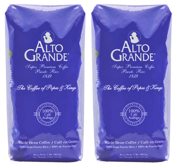 Alto Grande Premium Coffee Whole Bean - 2 Lbs (Pack Of 2)