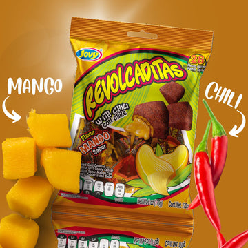 Sweetzo - Sweet and Spicy Hard Candies Covered in Chili Powder, Individually Wrapped Mexican Candies for Sharing, Pinatas or Goo