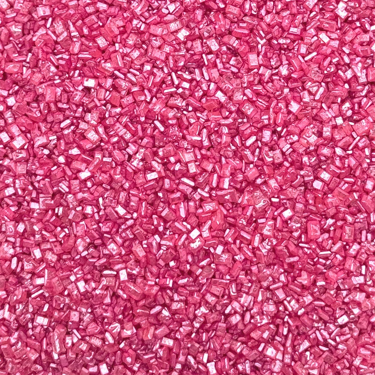 Fancy Sprinkles Tourmaline Pink Fancy Sugar Pearlescent, Sparkly Sugar Crystals (8 Oz)
