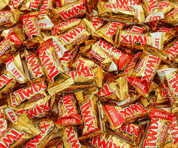 TWIX Caramel Minis Candy Bars 1 lb - Anti Melt Pack, Bulk Resealable Bag, Individually Wrapped (41 Pieces), Convenient Snack-Siz