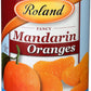 Roland Foods Fancy Whole Mandarin Orange Segments in Water, 14 Ounce Can, Pack of 1