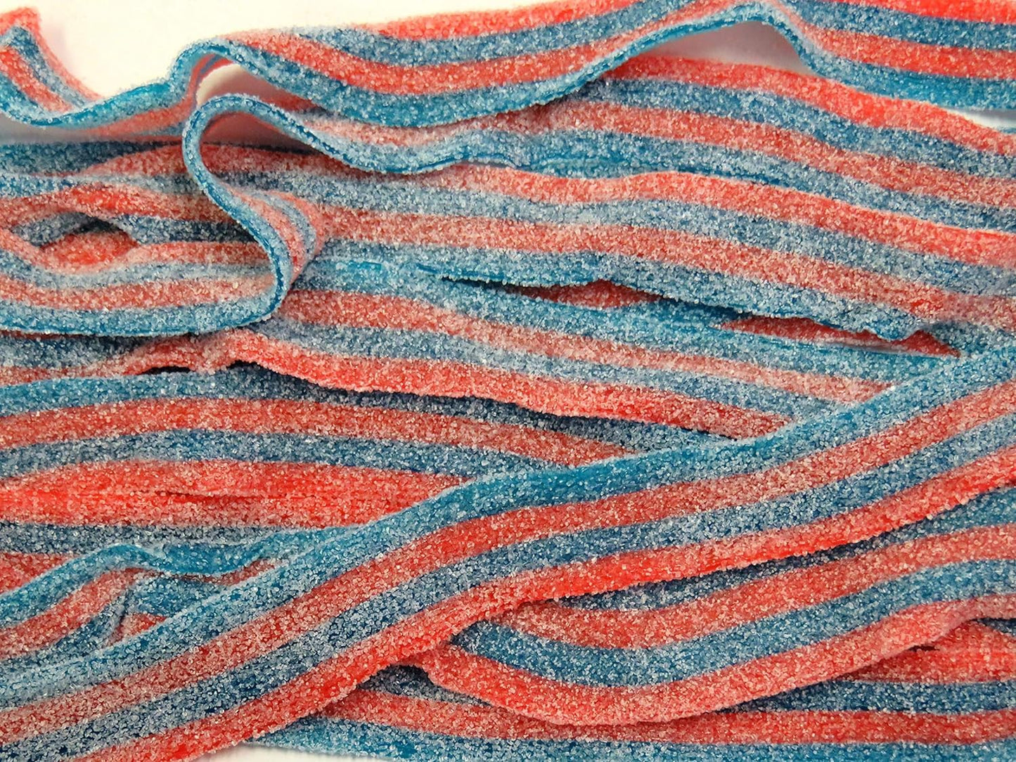 By The Cup Sour Power Blazpberry Sour Belts, 1 lb Bulk Bag, Chewy Candy Treat