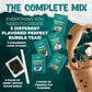 Fusion Select Authentic Bubble Tea Kit Extra Rich (5 Packs) Bubble Tea Drink, Boba Tapioca Pearl, Straws, Popular Bubble Tea Flavors (10 Flavors)