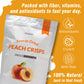 MATINÉE Freeze Dried Peaches, Dehydrated Fruit Snack, Vegan, Non-GMO, Preservative Free, 1.2oz, Pack of 4