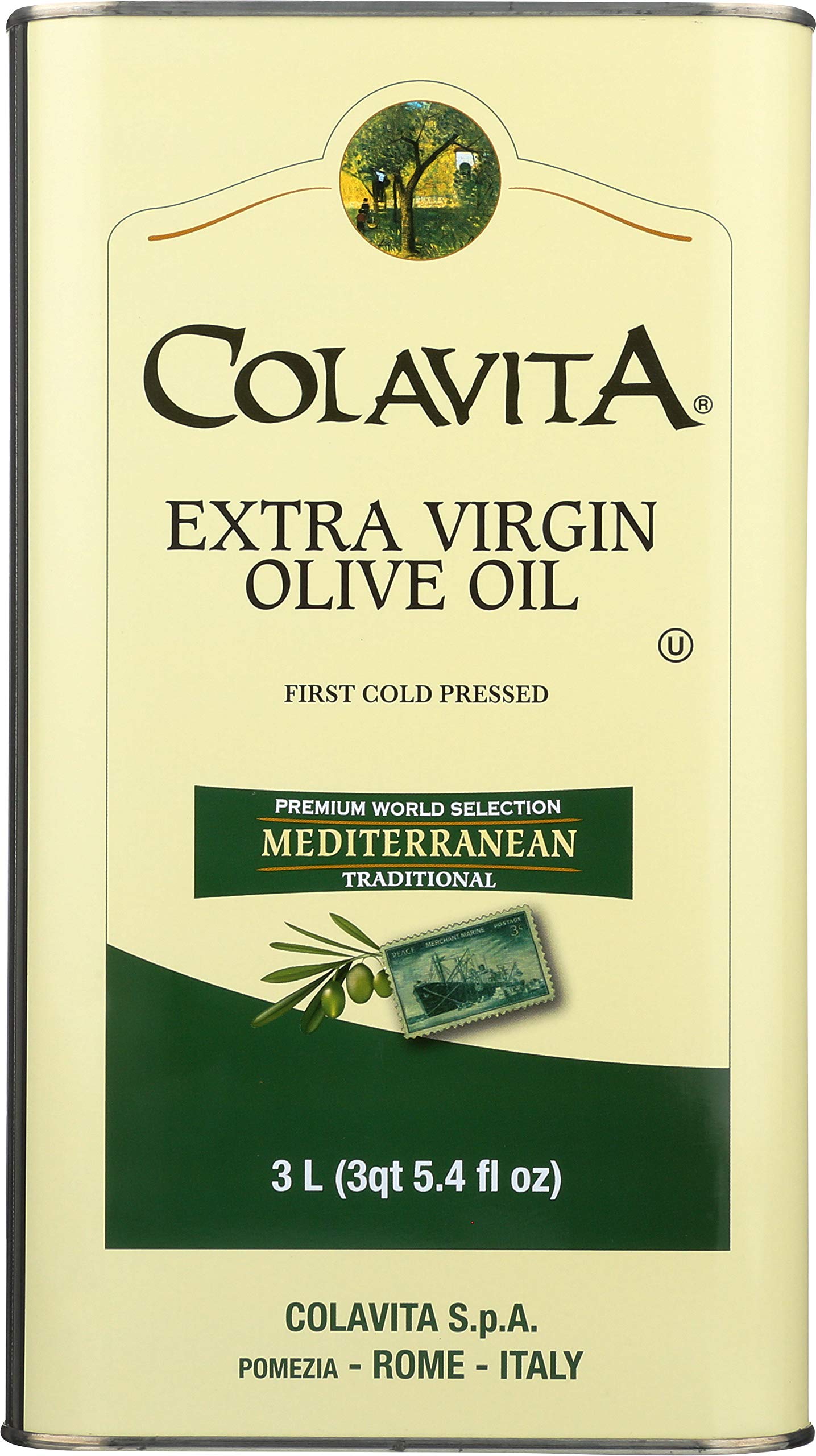 Colavita Mediterranean Extra Virgin Olive Oil Pack Of 1 Tin