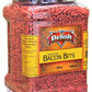 Its Delish Imitation Bacon Bits, Kosher Parve Vegan, 30 Oz Jumbo Reusable Container, Smoky Flavor for Salads, Eggs, Baked Potatoes