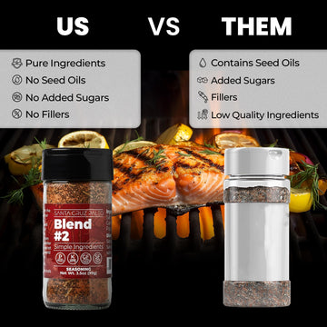 Santa Cruz Paleo Seasoning Blend #2, Sweet and Smoky Spice for Meat, 3.5 Oz Jar, Gluten Free, Keto, Paleo