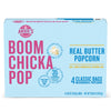 Angies BOOMCHICKAPOP Real Butter Microwave Popcorn, 3.29 oz. Classic Bags 4-Count (Pack of 6)
