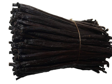 25 Vanilla Beans Grade A Tahitian For Extract, Cooking And Baking 6"-7" By Fitnclean Vanilla| Fresh Non-Gmo Natural Raw Gourmet
