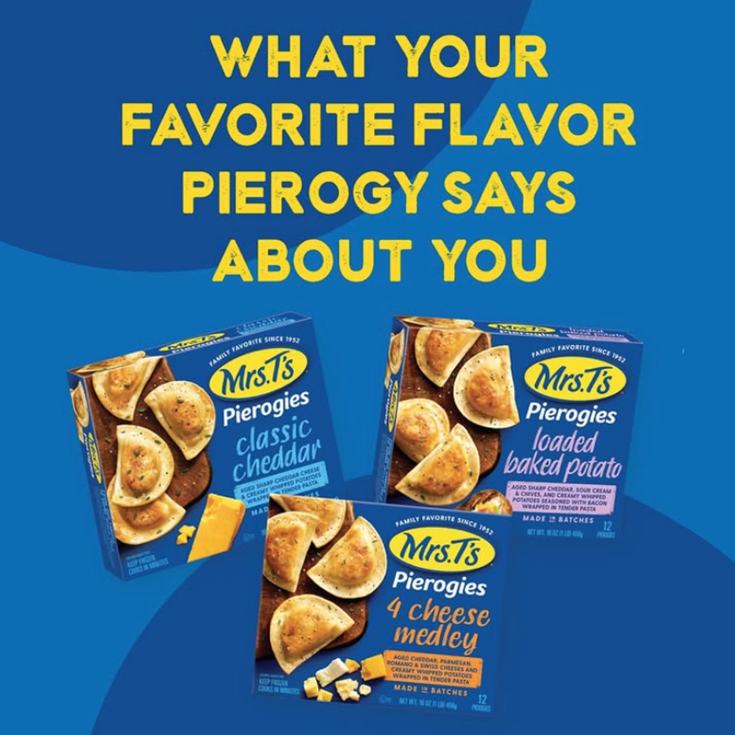Mrs. Ts Four Cheese Pierogies Frozen Box,12 Ct , 16 Oz