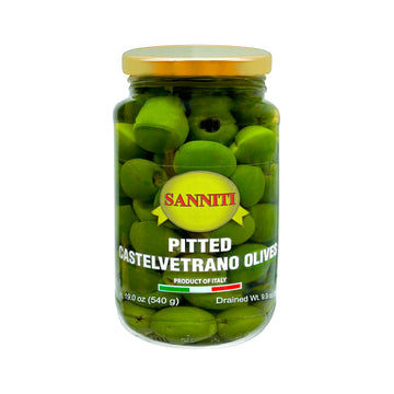 Sanniti Pitted Castelvetrano Olives - 19 Ounce Jar - 1.18 Pound (Pack of 1)