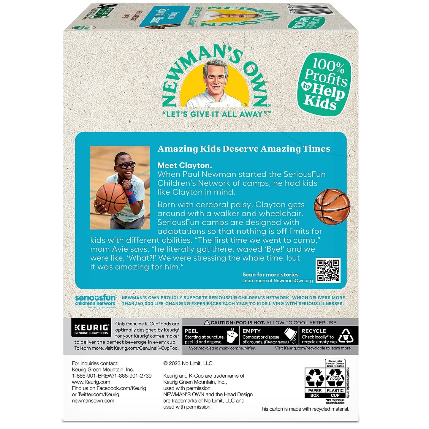 Newman'S Own Organics 4050 Newman'S Own Special Blend Extra Bold K-Cups, 24/Box