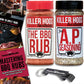 Choice Bundle Killer Hogs AP All Purpose Seasoning & BBQ Rub 2 Pack, 25 oz Total, Ideal for Grilling and Barbecuing