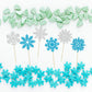 Gyufise 36Pcs Snowflake Cupcake Toppers Glitter Winter Frozen Theme Cupcake Picks For Winter Wonderland Snowflake Theme Baby Sho