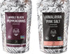 Soeos Whole Black Peppercorns 16oz + Himalayan Pink Salt 2lb, Salt and Pepper for Grinders, Black Peppercorn Refil, Pink Himalay