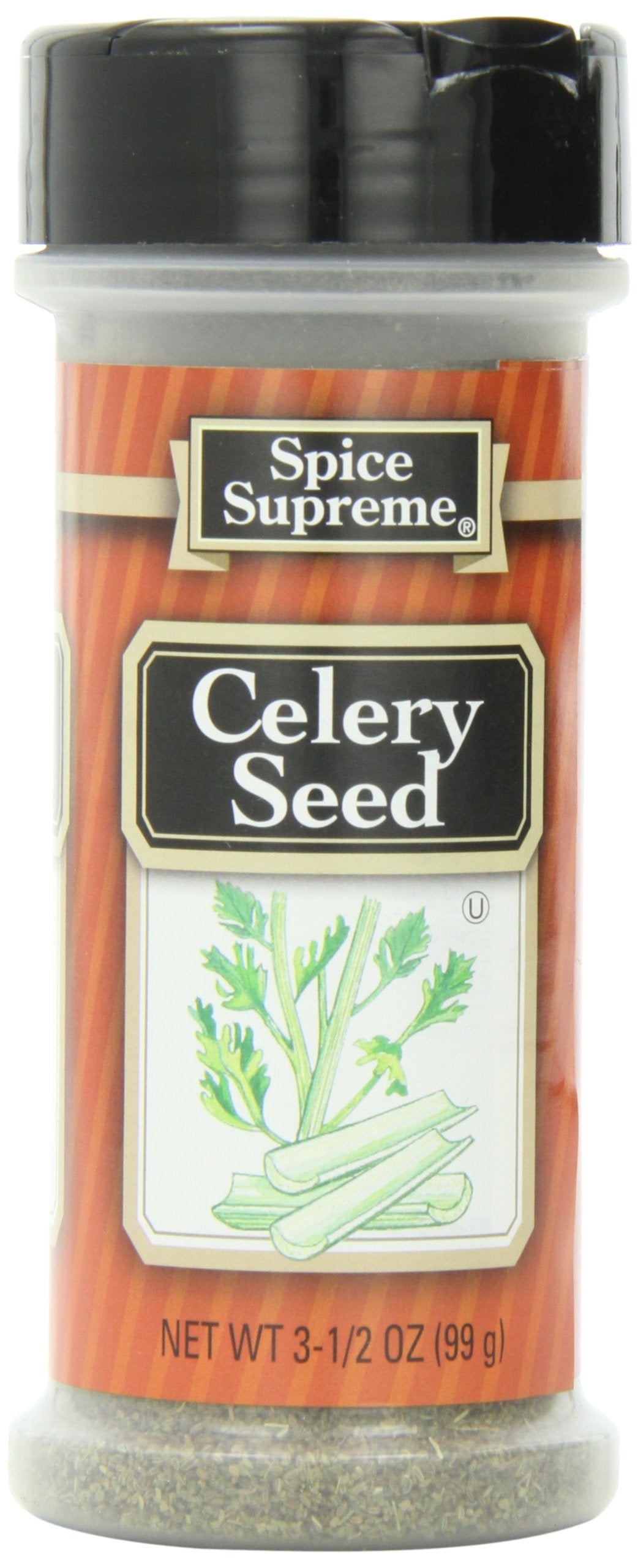 Spice Supreme Celery Seed, Whole, 3.5-Ounce (Pack of 12)