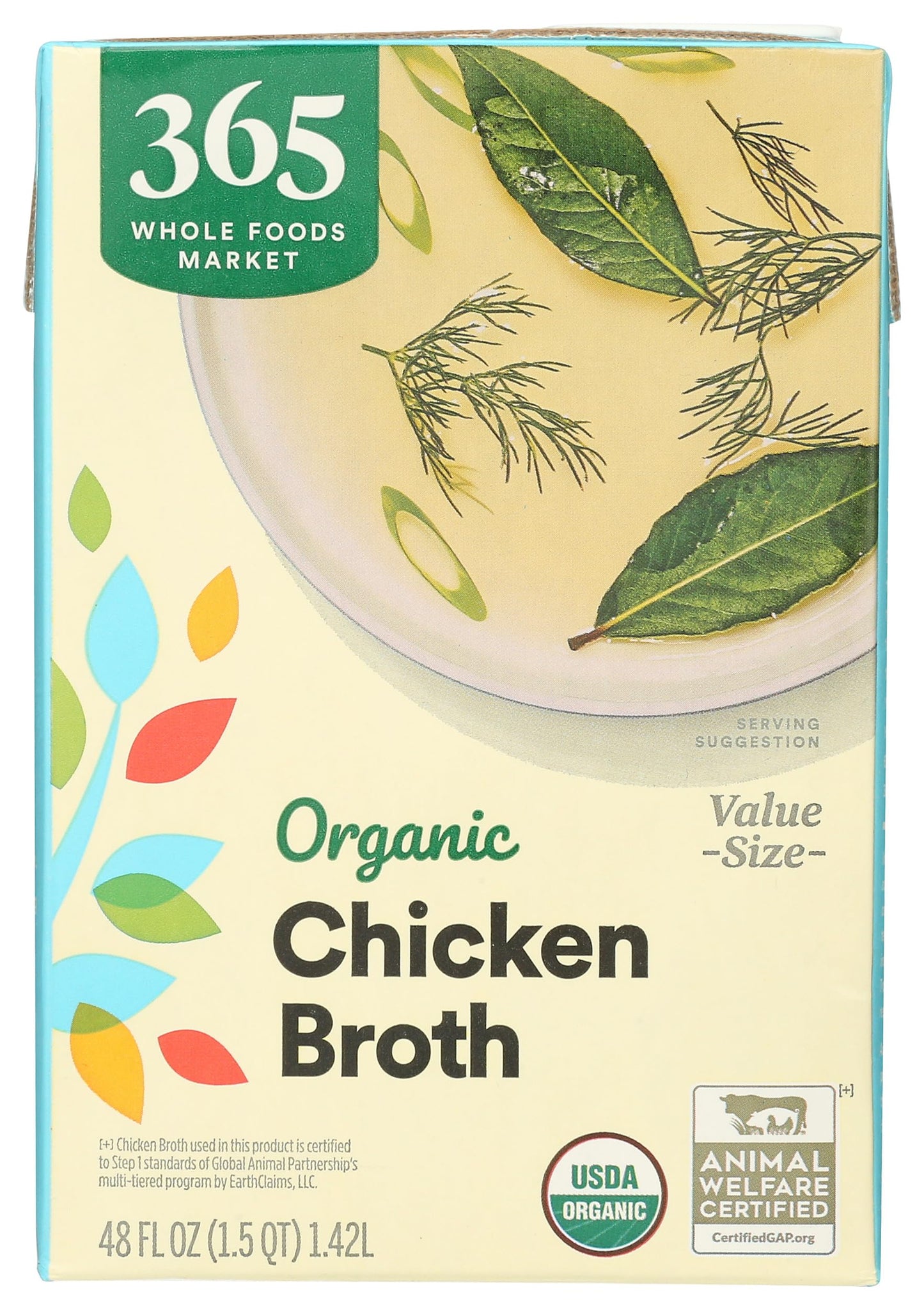 365 by Whole Foods Market, Organic Chicken Broth, 48 Fl Oz