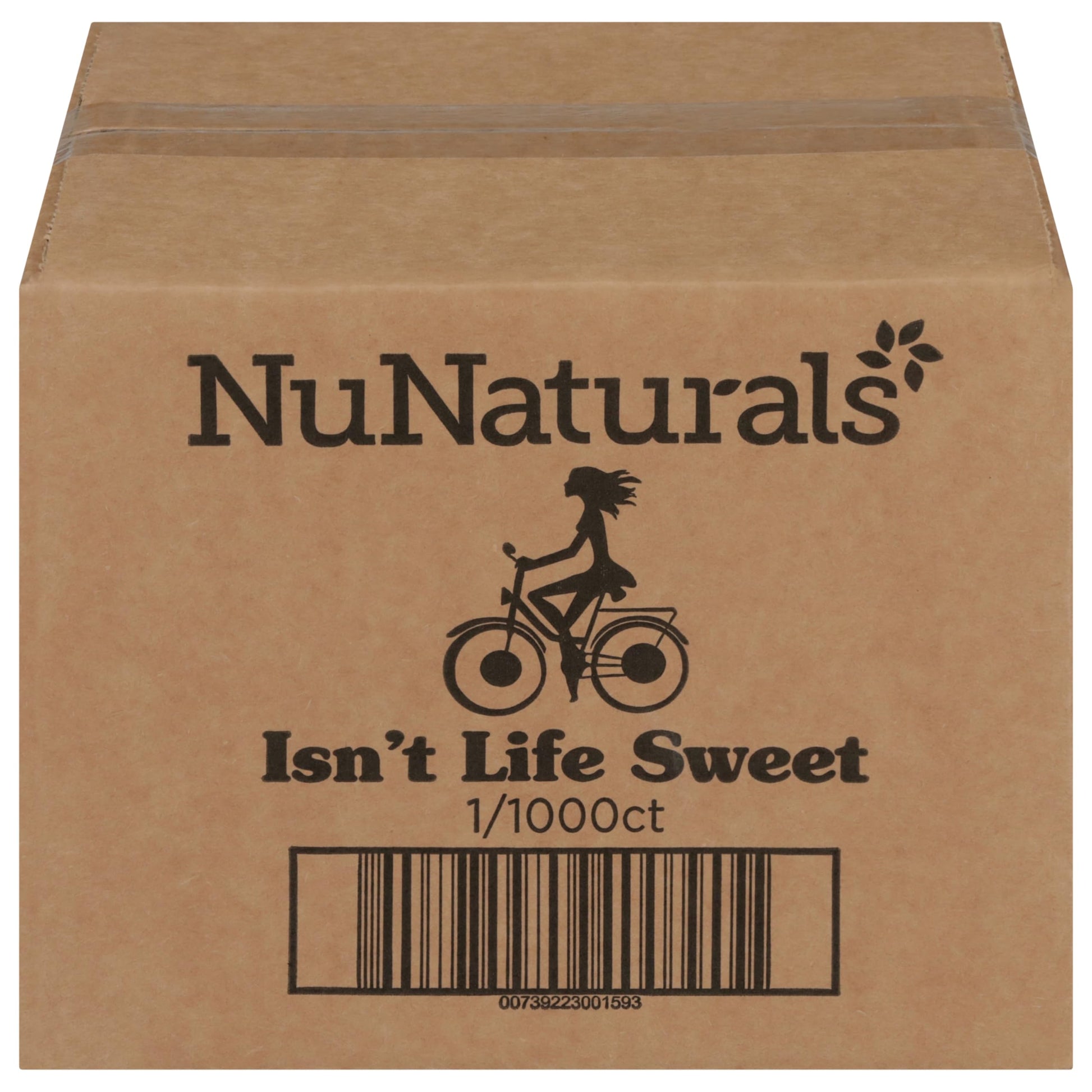NuNaturals White Stevia Powder Packets, Single-Serve, Zero Calorie Sugar Substitute, 1000 count