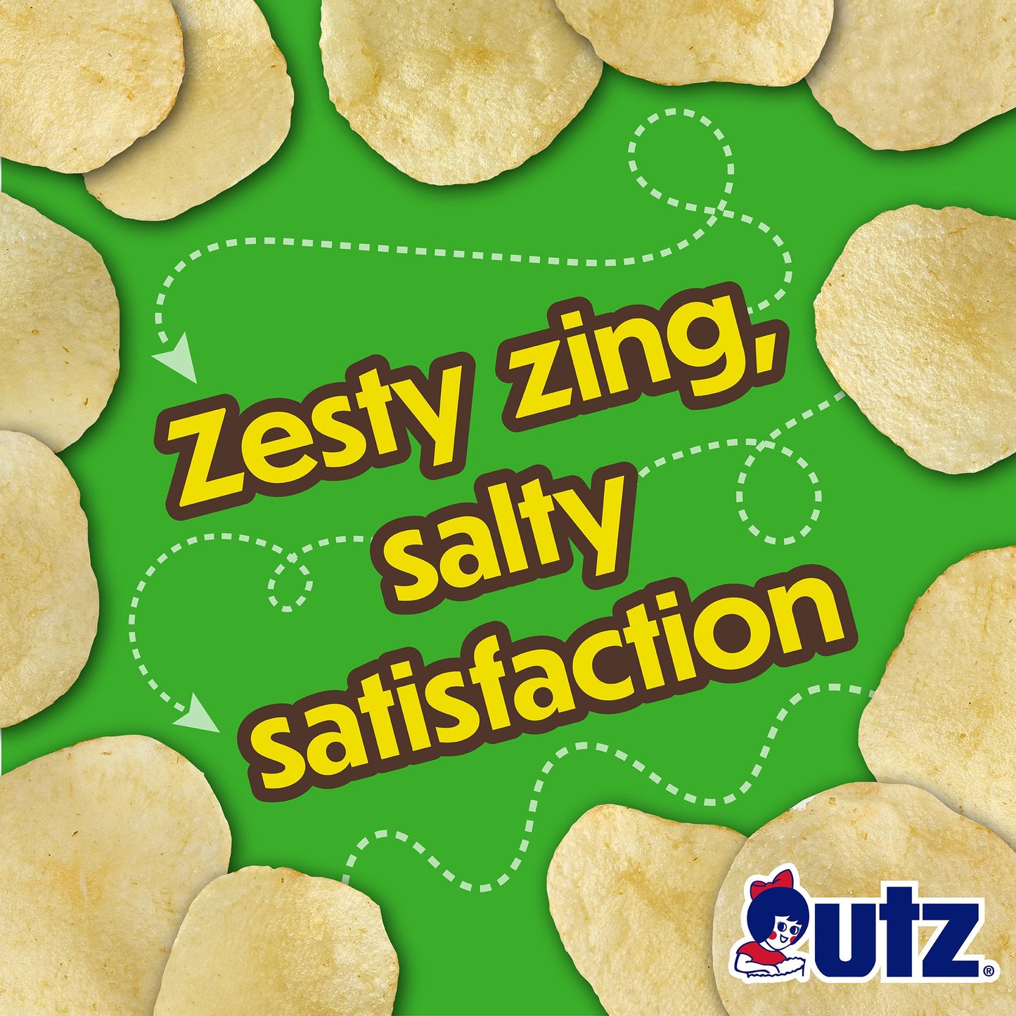 Utz Salt & Vinegar Potato Chips, 42 Count, 1 oz. Bags, Gluten Free, 2.63 lb