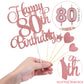 80Th Birthday Cake Decorations Set Include 80Th Birthday Candles Numeral 80 Cake Candles And Happy 80Th Birthday Cake Toppers Wi