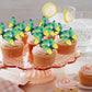 Rssta i 48 Pack Wafer Paper Butterflies Cake Decorations, Edible Cupcake Toppers for Parties, Green