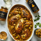 Mina Tagine Moroccan Chicken Simmer Sauce, 12 oz - Classic Ginger Saffron with Turmeric, Lemon & Olive Oil, Moroccan Spices
