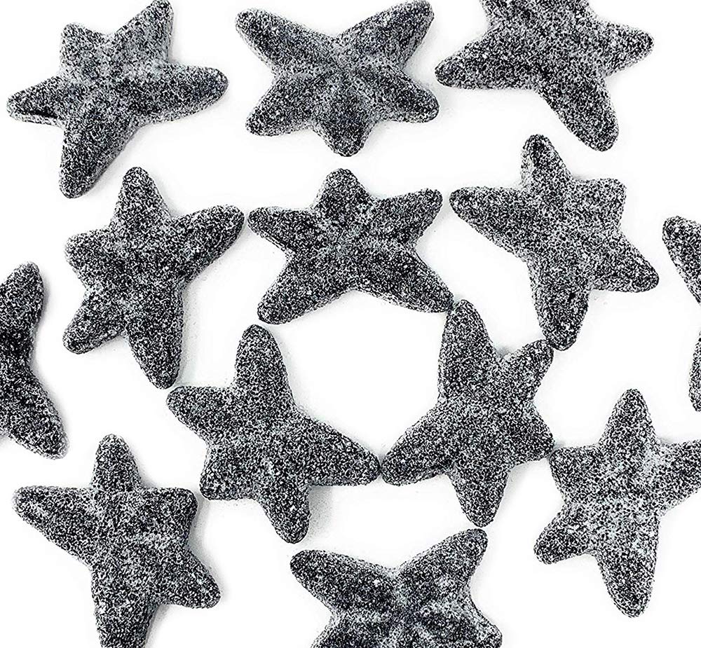 SweetGourmet Extra Salty Starfish Licorice | Dutch Super Sea Salty Stars | 2 Pounds
