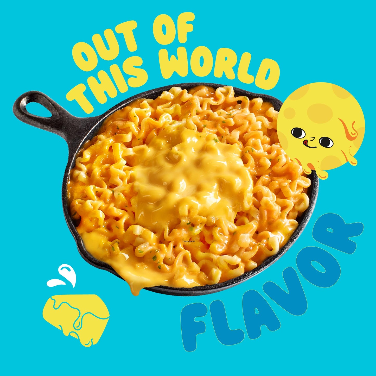 Cheesy Ramen - Mac & Cheese Meets Ramen | Cheddar & Mascarpone | Stir-Fry Style | 3.88 oz (Pack of 4)