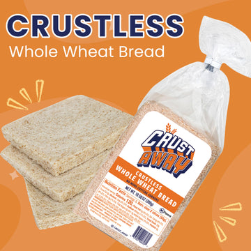 Crust Away Crustless Whole Wheat Bread - Clean Ingredients - Non-Gmo, Kosher, All Natural - 14 Day Shelf Life - Pack Of 2