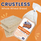 CRUST AWAY Crustless Whole Wheat & White Bread, 2 Pack – Non-GMO, Kosher, All Natural – 14 Day Shelf Life