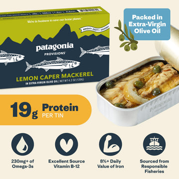 Patagonia Provisions Lemon Caper Mackerel (4.2oz unit)