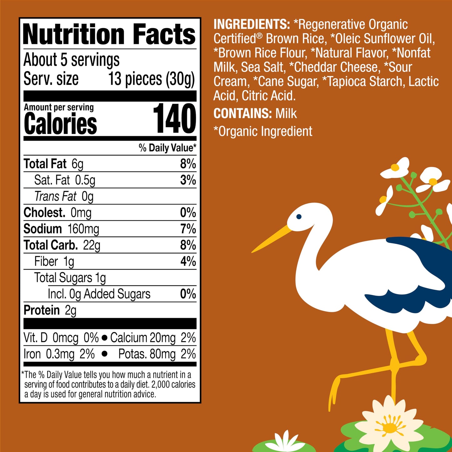 Lundberg Organic Rice Cake Minis, Cheddar, 6-Pack - Regenerative Organic Certified Mini Rice Cakes, Healthy Snacks, Gluten-Free,