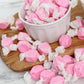 The Hampton Candy Company Strawberry Salt Water Taffy, Pink Candy, 1 Pound Bulk Bag, Individually Wrapped