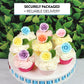 Global Sugar Art Premium Edible Roses, Pink, Unwired, Medium 1.5 Inches, 12 Count By Chef Alan Tetreault
