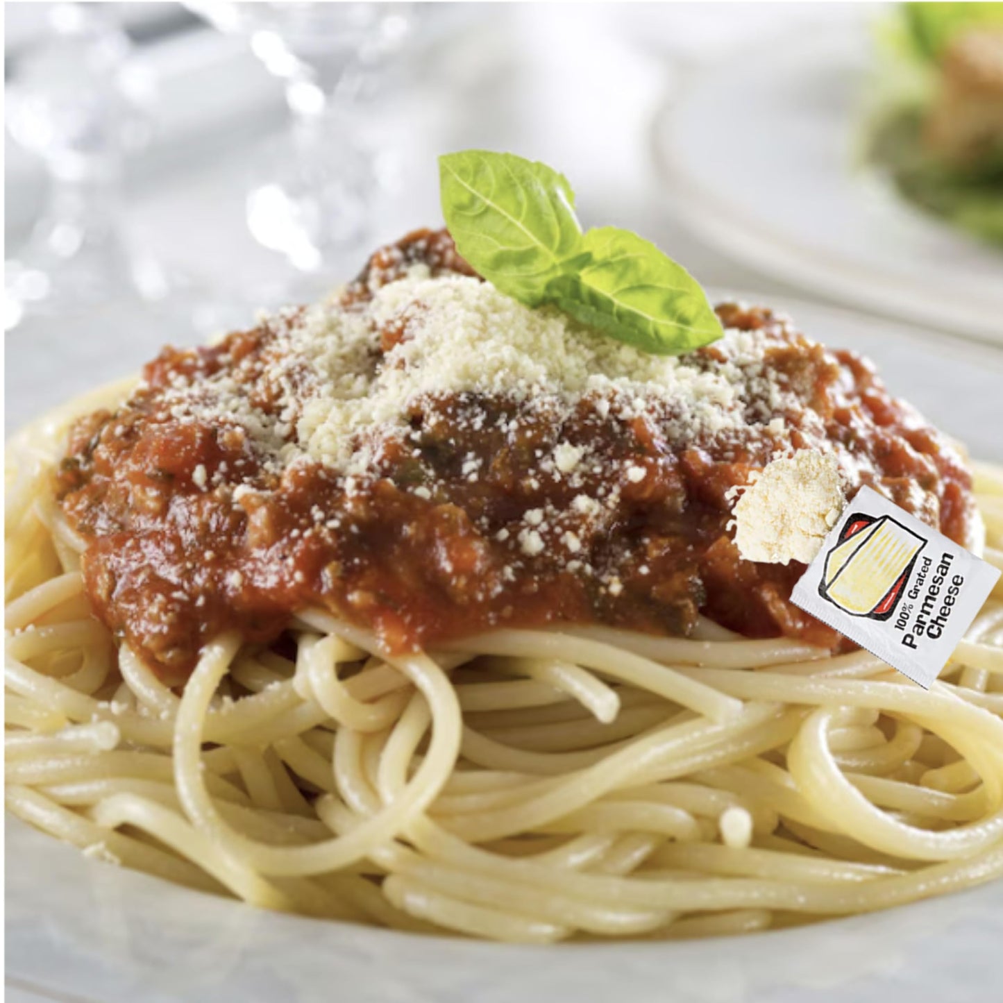 Vallary Parmesan Cheese Packets, 50 Count, 100% Real Grated, 3.5g Each, Shelf-Stable, Individually Wrapped