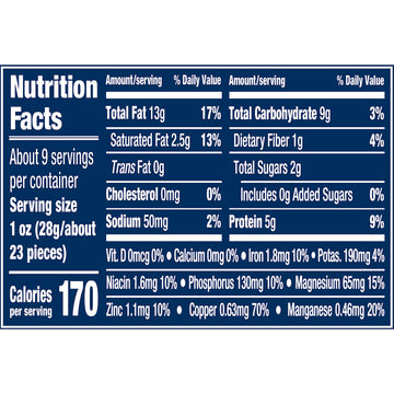 Planters Lightly Salted Whole Cashews (8.5 oz Canister)