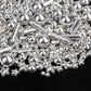 Twisweet Silver Pearl Rods Star Sprinkles, Edible Sugar Sprinkles for Cake Decorating, Mix Size Candy Pearls for Baking Cake Top