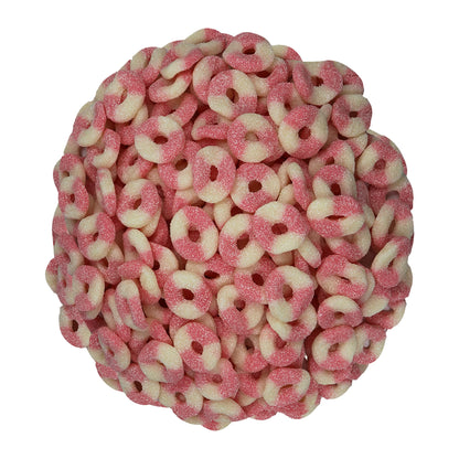Smarty Stop Mini Sour Gummy Rings Candy GummiRoos (Pink Lemonade, 2.2 Pound (Pack of 1))