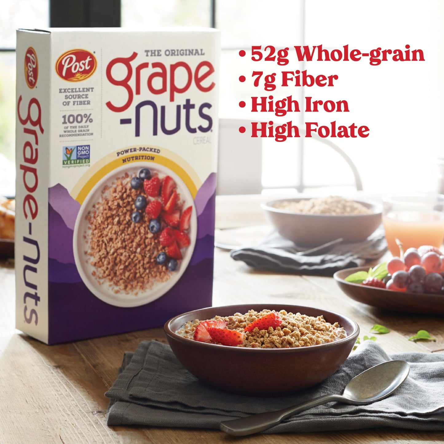 Post, Breakfast Cereal, Grapes Nut, 20.5 Oz