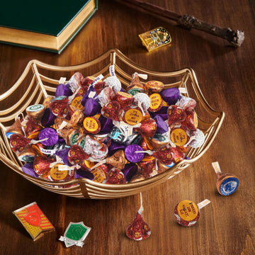 Christmas Magical Chocolate Kisses 2 lb - Individually Wrapped Wizard Theme Foil Milk & Special Dark Chocolate Candies for Trick-or-Treat  Candy Cauldrons  Parties & Candy Bowls
