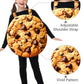 AOBUTE Girls Halloween Cookie Costume 3D Printed Set, Medium, Cookie Color, 8-10 Years, Fancy Dessert Role Play Outfit