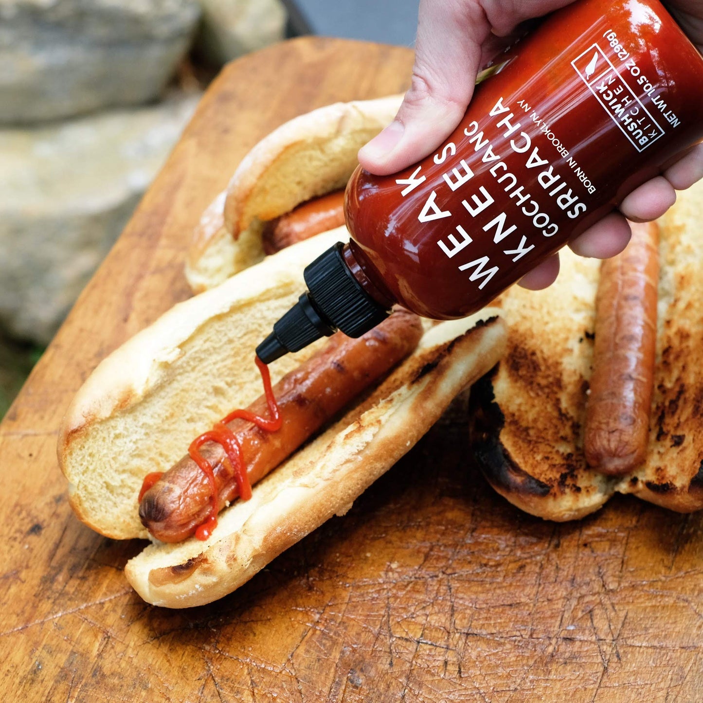 Bushwick Kitchen Gochujang Sriracha Hot Sauce, 10.5oz Squeeze Bottle, Bold Korean Flavor, Model 30