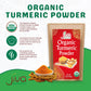 Organic Turmeric Powder by Jiva Organics - 100% Raw with Curcumin - Lab Tested & Reports Available - Raw from India - 2 Pound Ba