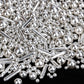 Silver Pearl Rods Sprinkles, Twisweet Edible Sugar Sprinkles for Cake Decorating Mix Size Candy Pearls for Baking Cake Topper Ic