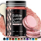 BeePoint Edible Glitter Luster Dust - Vegan, Gluten Free, 15g, Pink Shimmer Powder for Baking, Cocktails, Cake Decorating, and Sweets